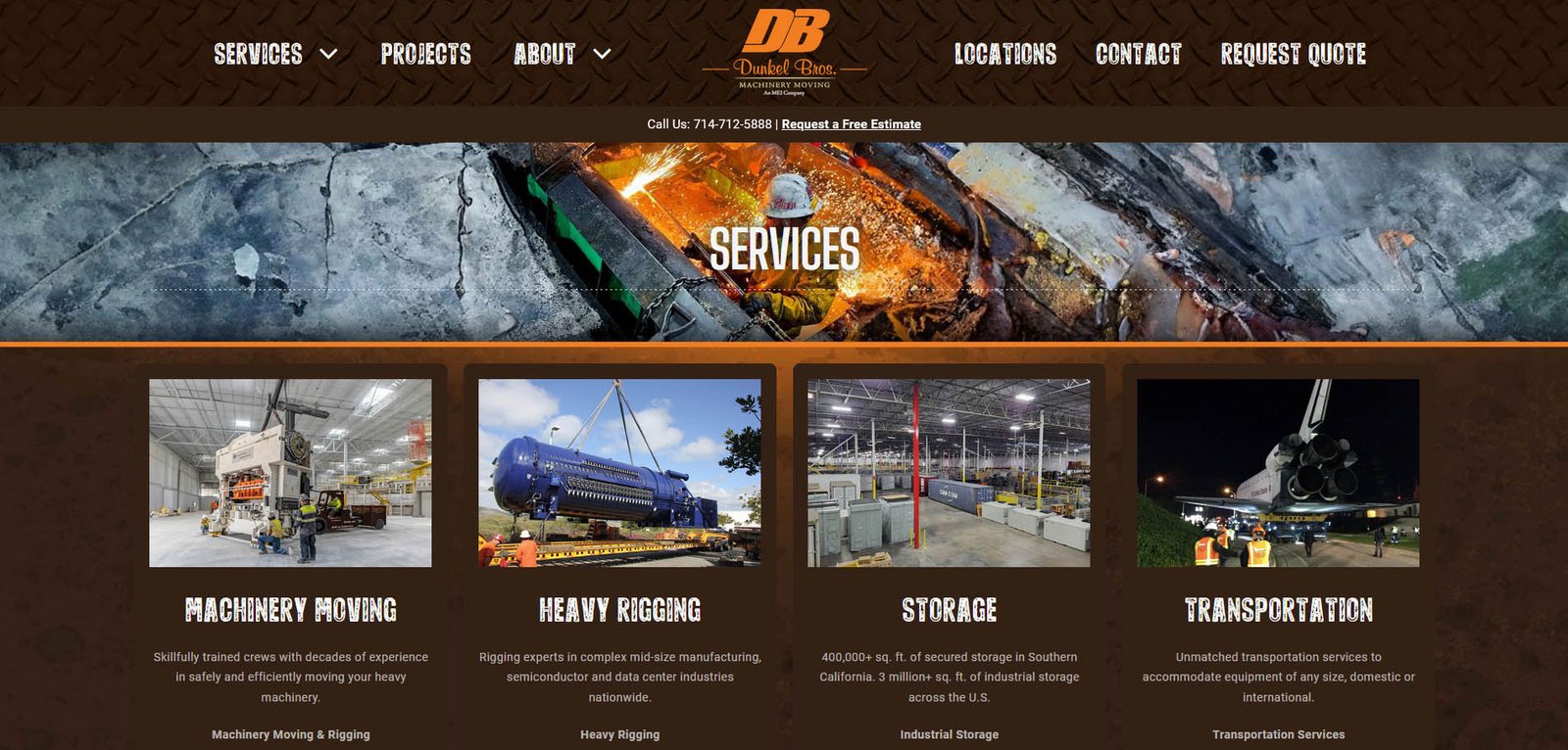 dunkel services website